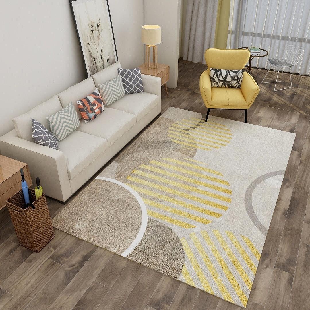 Geometric simple 3D printing living room carpet - Pacisia