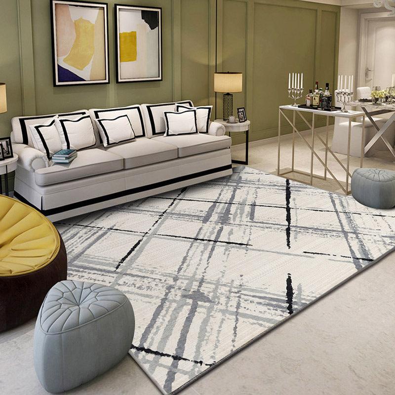 Geometric simple 3D printing living room carpet - Pacisia