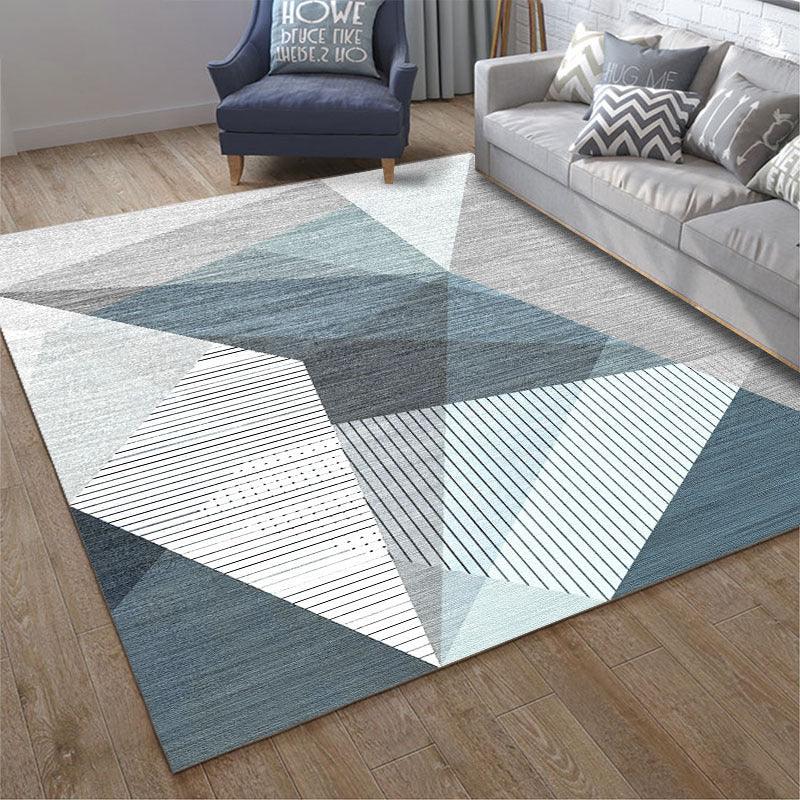 Geometric simple 3D printing living room carpet - Pacisia
