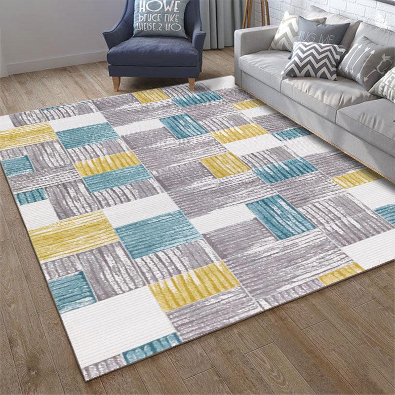 Geometric simple 3D printing living room carpet - Pacisia