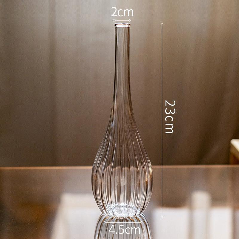 Glass Small Vase Transparent Water Culture Decoration - Pacisia