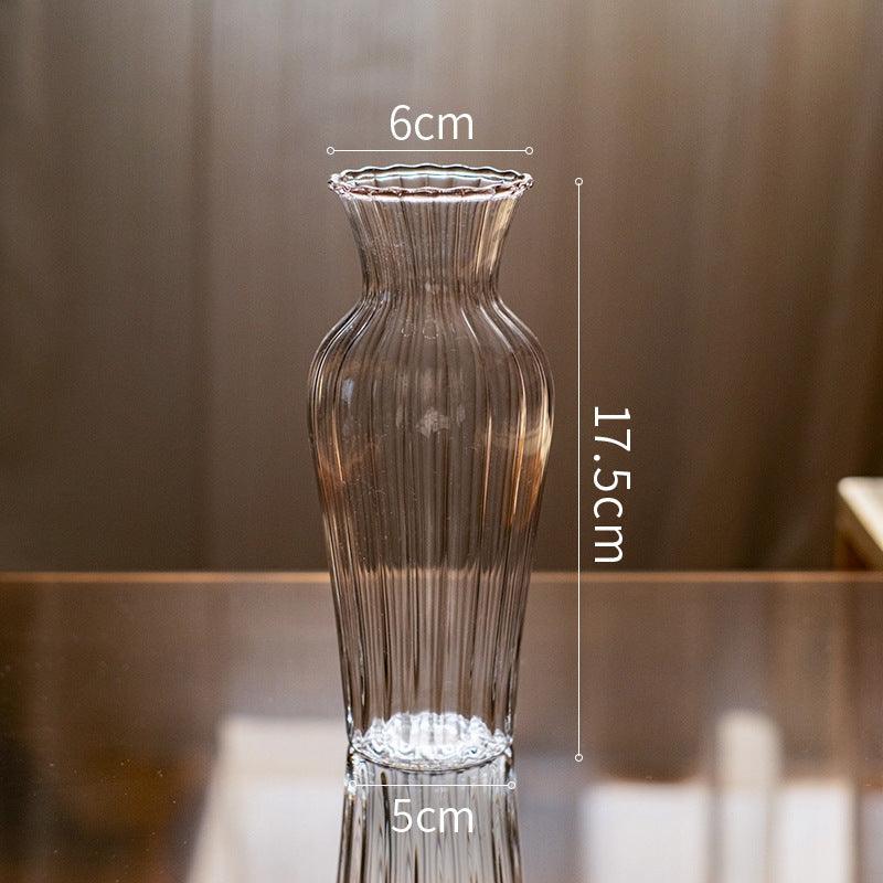 Glass Small Vase Transparent Water Culture Decoration - Pacisia