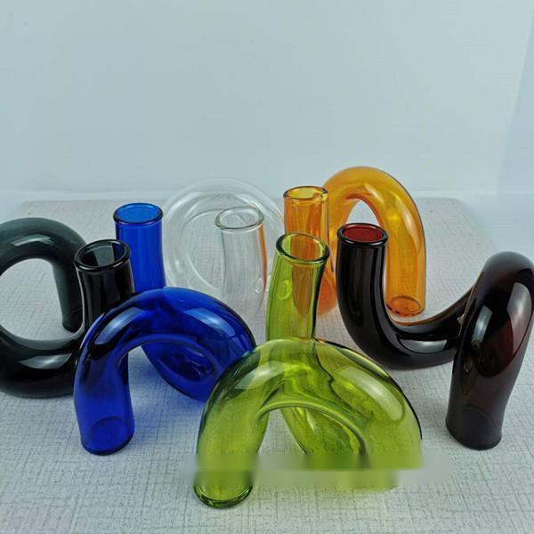 Glass Vase Decoration Snail Shape Flower Decoration Candle Holder - Pacisia