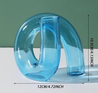 Glass Vase Decoration Snail Shape Flower Decoration Candle Holder - Pacisia