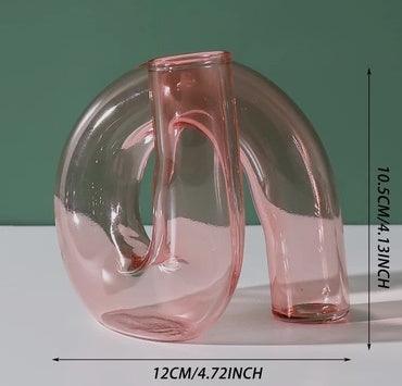 Glass Vase Decoration Snail Shape Flower Decoration Candle Holder - Pacisia