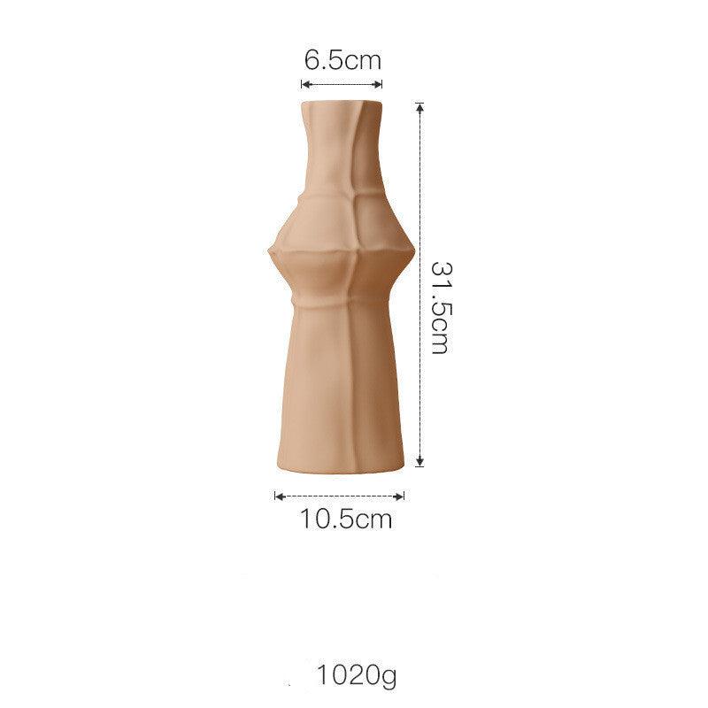 Glazed Ceramic Tree-Shaped Geometric Vase - Pacisia