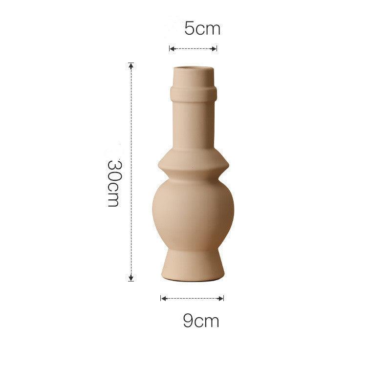 Glazed Ceramic Tree-Shaped Geometric Vase - Pacisia