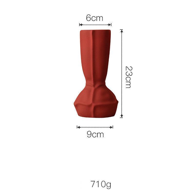 Glazed Ceramic Tree-Shaped Geometric Vase - Pacisia