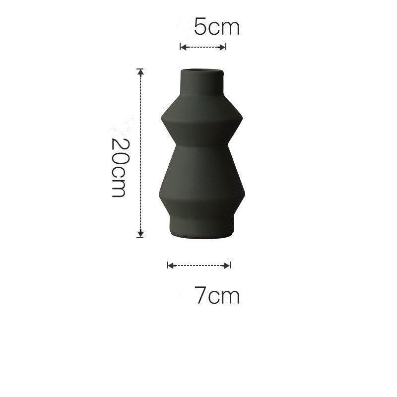 Glazed Ceramic Tree-Shaped Geometric Vase - Pacisia