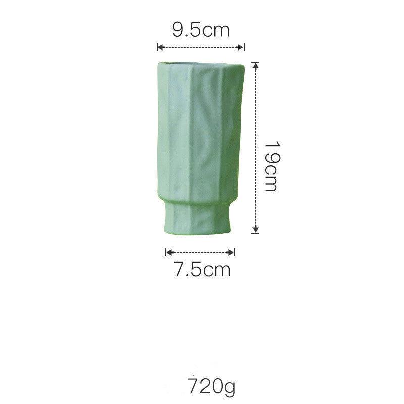 Glazed Ceramic Tree-Shaped Geometric Vase - Pacisia