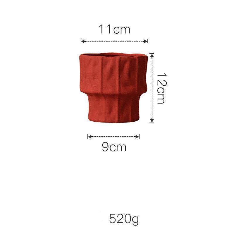 Glazed Ceramic Tree-Shaped Geometric Vase - Pacisia