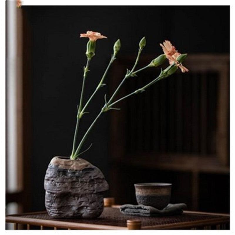 Gold Home Decoration Vase Japanese Zen Tea Art Variable Flow - Pacisia