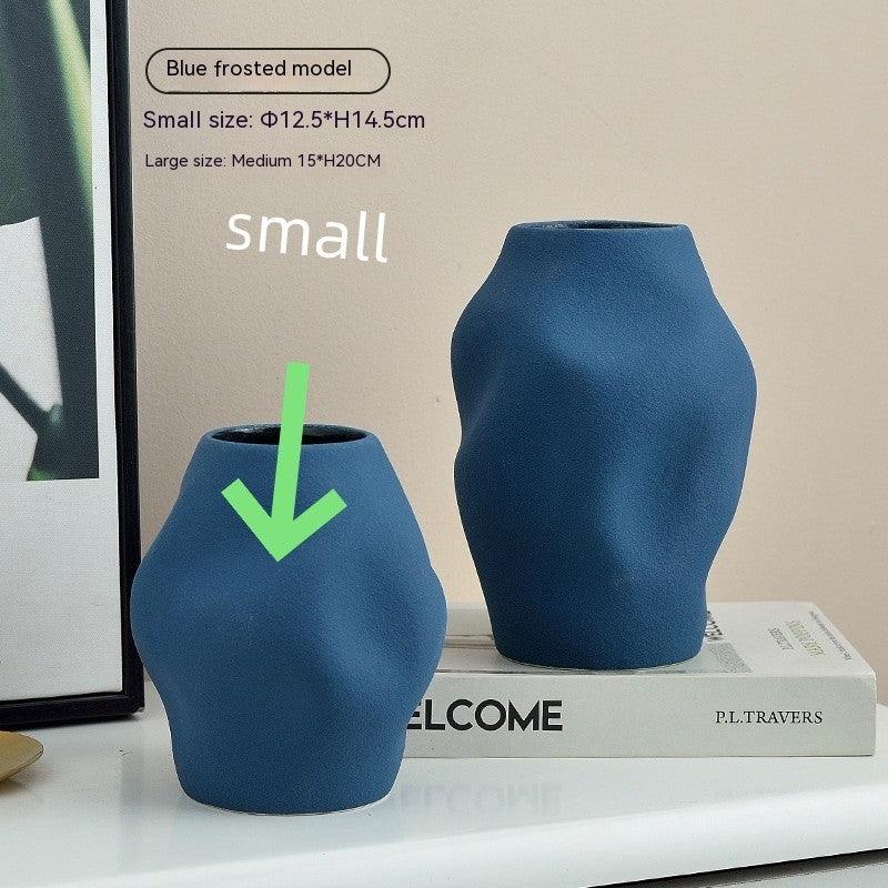 Gold Simple Ceramic Vase Home Flower Arrangement Ornaments - Pacisia