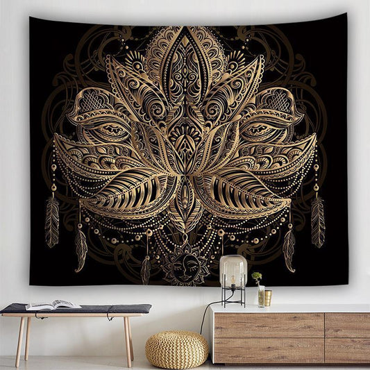 Golden Dreamcatcher Tapestry - Pacisia