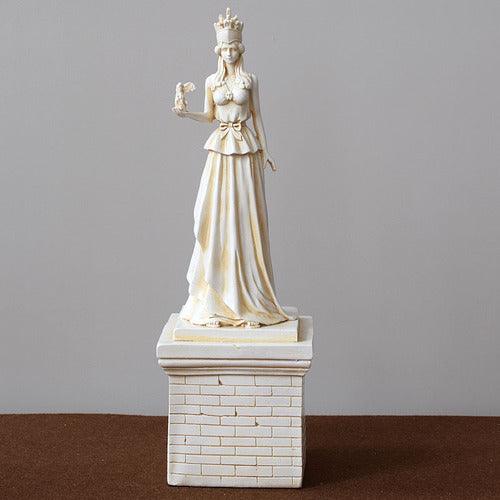 Greek Goddess Athena Sculpture Statue Plaster - Pacisia