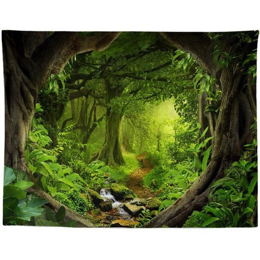 Green Forest Series Tapestry Painting - Pacisia