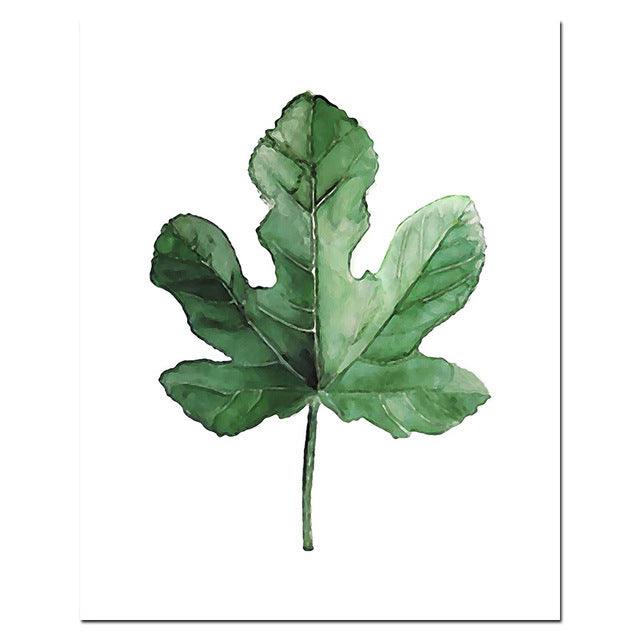 Green Plant Wall Art - Canvas Painting for Living Room Decor - Pacisia