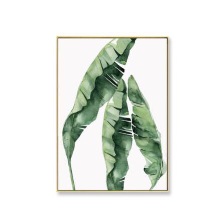 Green Plant Wall Art - Canvas Painting for Living Room Decor - Pacisia