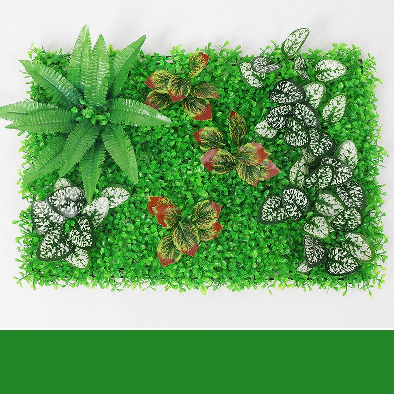 Green Plant Wall Simulation Plant Wall Artificial Fake Turf Plastic Turf Decoration Background Flower Wall - Pacisia