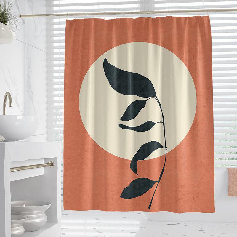 Hand Drawn Woman Geometric Line Illustration Shower Curtain - Pacisia