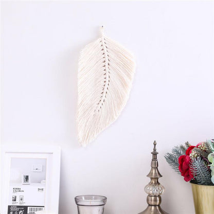 Hand-Woven Leaf Cotton Tapestry Tapestry - Pacisia