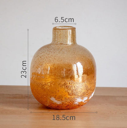 Handmade Art Bubble Glass Vase Decorative Ornaments - Pacisia