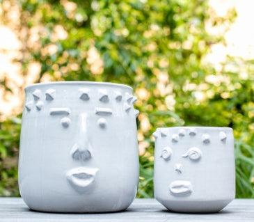 Handmade art face ceramic vase - Pacisia