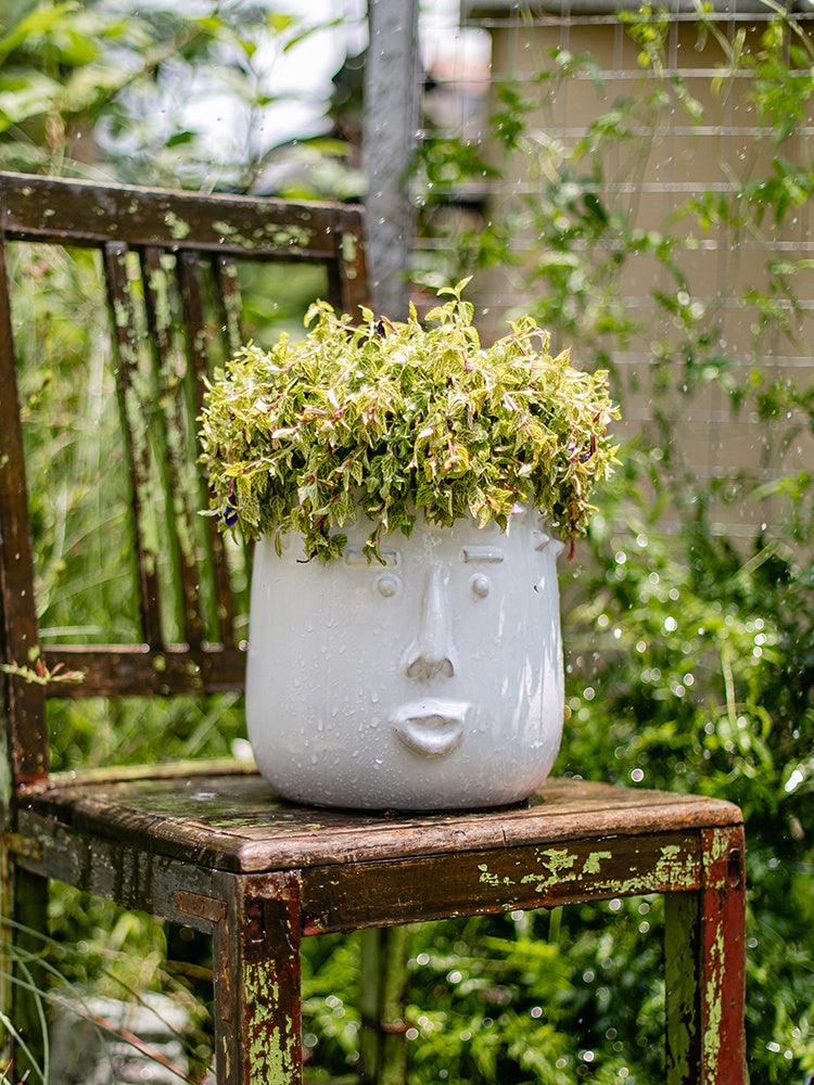 Handmade art face ceramic vase - Pacisia