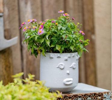 Handmade art face ceramic vase - Pacisia