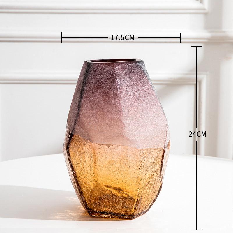 Handmade Colored Glass Vase Creative Home Decoration - Pacisia