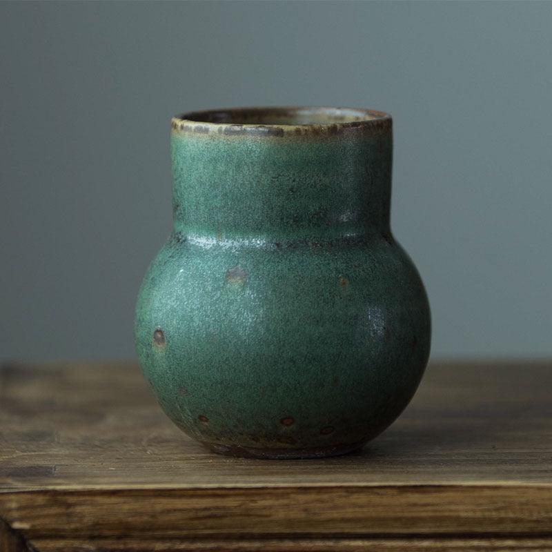 Handmade Creative Japanese Vintage Pottery Vase Ornament - Pacisia