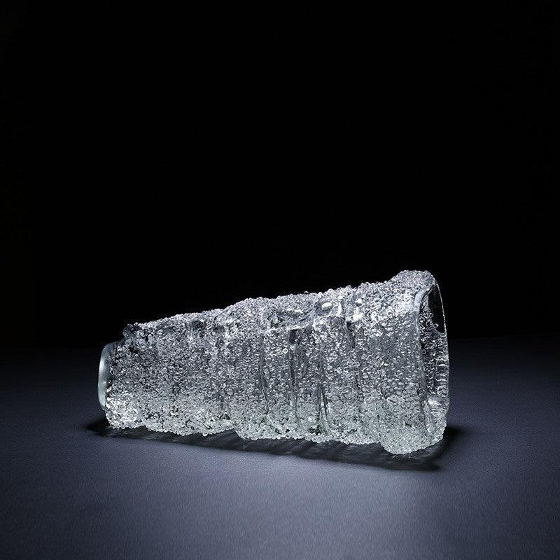 Handmade Light Luxury Transparent Glacier Glass Vase - Pacisia