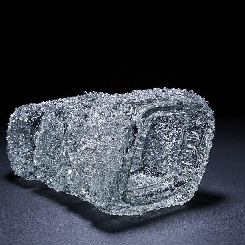 Handmade Light Luxury Transparent Glacier Glass Vase - Pacisia