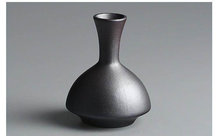 Handmade Rough Pottery Vase Ceramic Flower Tea Table Handicraft Ornaments - Pacisia
