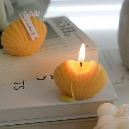 Handmade Scented Shell Candle - Elegant Soy Wax Home Decor & Gifts - Pacisia