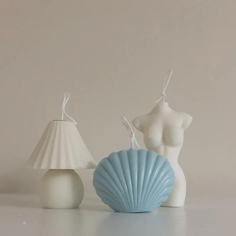 Handmade Shell Shaped Soy Wax Candle - Elegant Home Decor & Gift - Pacisia