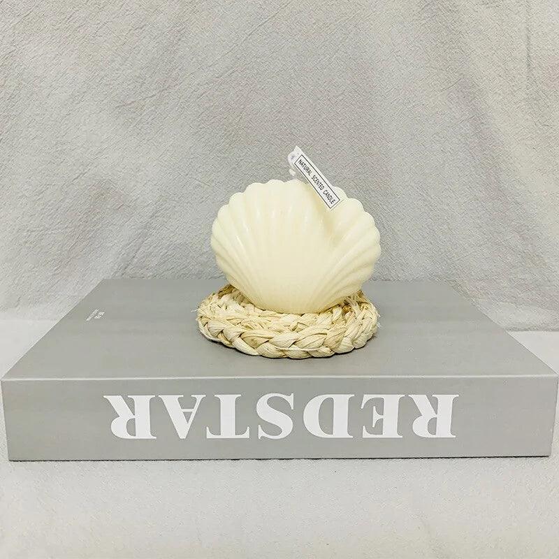 Handmade Shell Shaped Soy Wax Candle - Elegant Home Decor & Gift - Pacisia