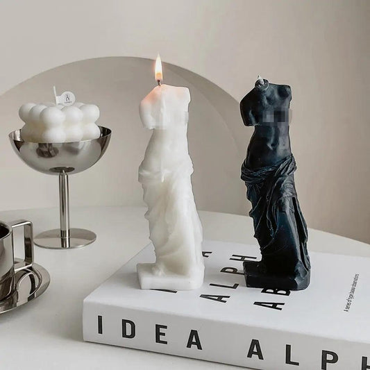 Handmade Venus Portrait Scented Candle - Luxurious Beeswax Art Decor - Pacisia
