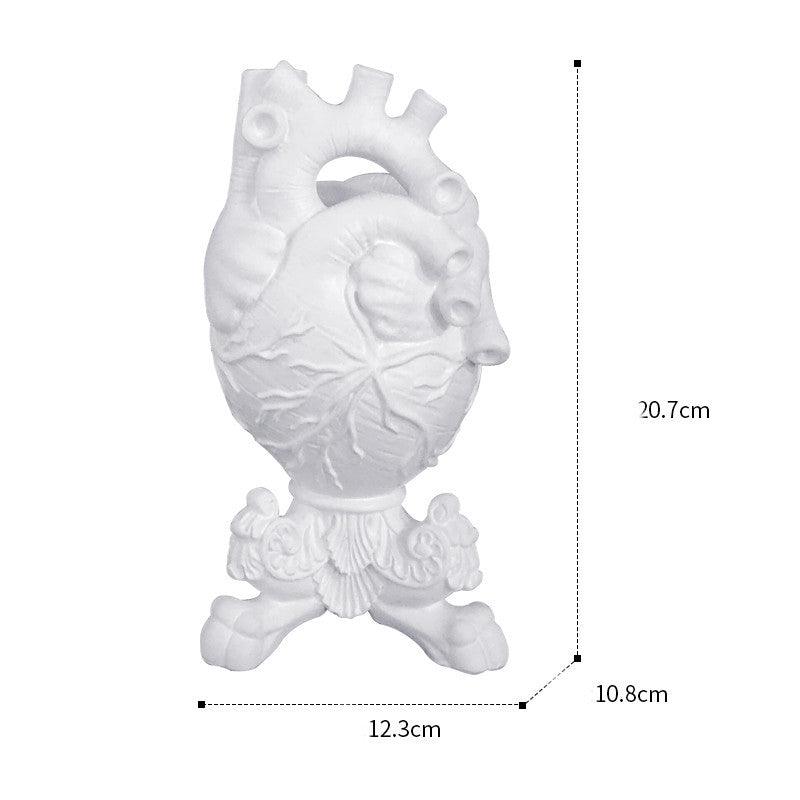 Heart Shaped Vase Decoration Ornaments Flower Arrangement - Pacisia