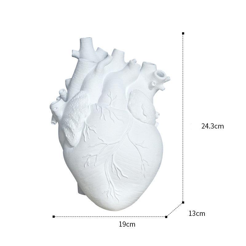 Heart Shaped Vase Decoration Ornaments Flower Arrangement - Pacisia