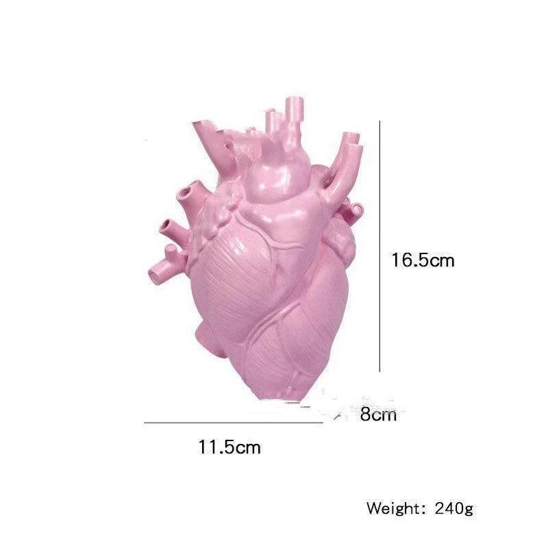 Heart Vase Resin Decorations Model Room Table - Pacisia