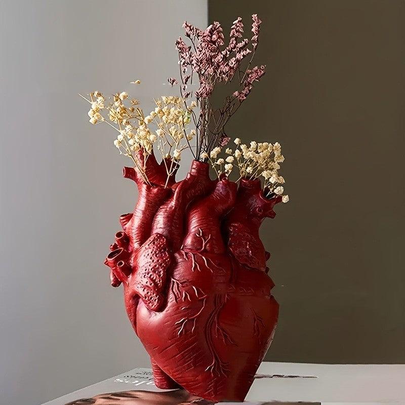 Heart Vase Resin Decorations Model Room Table - Pacisia
