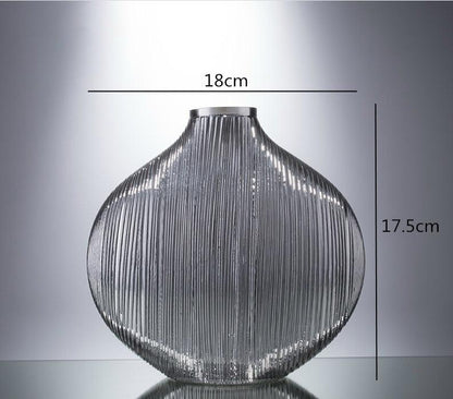 High-grade Hand-blown Glass Vase Decoration Flowers - Pacisia