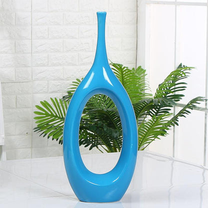 Hollow decoration ceramic vase home vase decoration - Pacisia