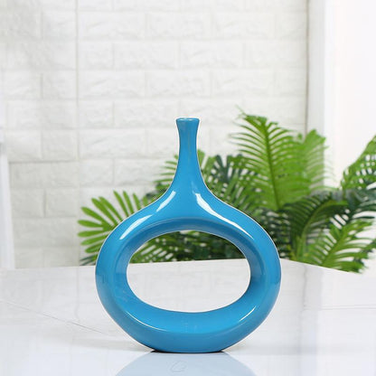 Hollow decoration ceramic vase home vase decoration - Pacisia