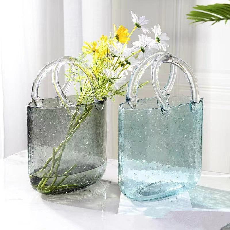 Home Bag Portable Transparent Glass Vase - Pacisia