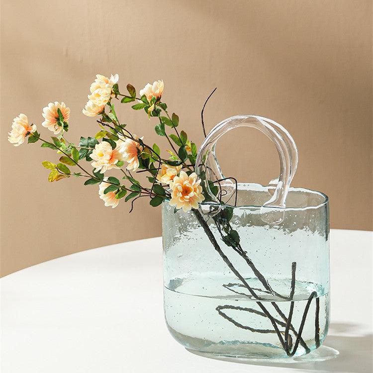 Home Bag Portable Transparent Glass Vase - Pacisia