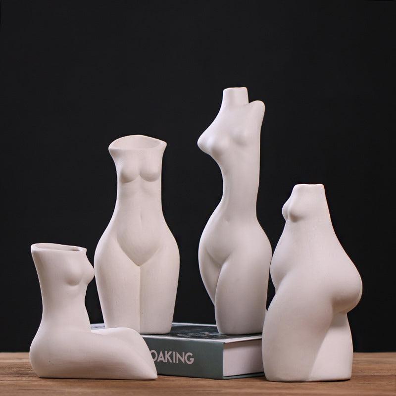 Home Ceramic Body Shape Art Vase Living Room - Pacisia