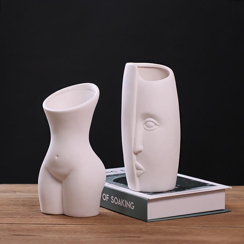 Home Ceramic Body Shape Art Vase Living Room - Pacisia