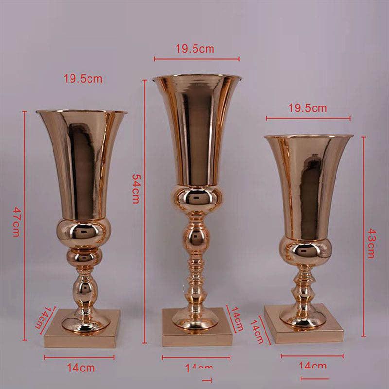 Home Creative Plating Iron Art Vase Decoration - Pacisia